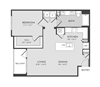 1BR 1BA (874 SF)